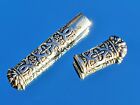 Silver Sewing Needle Case  Etui  Ornate Repousse Design