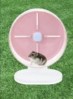 Silent Hamster Exercise 8  Pink Wheel W Adjustable Stand Toys   Water Bottle Kit