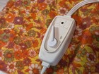 Works  Vintage 70s Neco Electric Heating Pad Retro Floral Orange Flowers