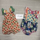 Wild Flowers Clothing Bundle Lot Of Seven Dresses Rompers 18 Month 2t Girl Summe
