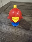 Vintage Retro Ambi Toys Red Blue Yellow Plastic Bird Whistle