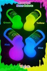 Glow In The Dark Slime 6 Pack     Neon Party Favors  Sensory Toy For Kids 5 