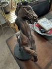 Old Rearing Stallion Bronze Sculpture