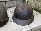 Ww2 Helmets Lot original three Items Set