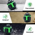 16 Lines Self-leveling Laser Level 4x360    4d Green Cross Line Laser With Batter