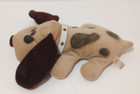 Vintage 1986 Applause Kennel Pup Plush Tan Brown   Black Puppy Dog Stuffed Anima