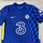 Chelsea Fc Jersey Men Large Nike Dri Fit Christian Pulisic  10 21 22 Home Blue