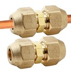 Copper Pipe Extension Joint Connectors  3 8 Inch  2pcs - Air 3 8  And 3 8 
