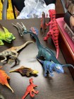 Lot Of 15 Plastic Dinosaurs Various Sizes