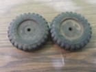 Vintage Tonka Ford Truck Set Of 2 Solid Rubber Tires For Parts