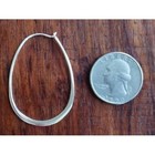 New Sundance Catalog Sterling Silver Oval Hoop Earrings