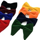 Mens Oversized Bow Tie Velvet Bow Tie Men Big Bow Tie Wedding Groom Party Wear 