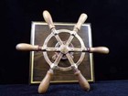 Ships Wheel   Brass  Mounted