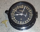 Chelsea Boston 8 Day Ship s Clock Working Mechanical Maritime 1966 24 Hour Dial 