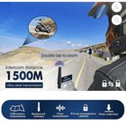 2pack Pv6 Pro Bluetooth Motorcycle Intercom Helmet Headset 6 Riders 1200m