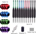 22g Steel Tip Darts Set 12pcs Professional Darts Set With Flights  Barrels Etc 