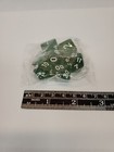 Shimmering Clear Green 7pcs set Acrylic Polyhedral Dice D4-d20 For Dnd Mtg Rpg