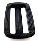 Fits 1 5   38mm Wide Strap Webbing  Slide 3-bar Adjuster Durable  Black Plastic
