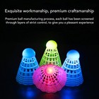 3pcs Led Badminton Shuttlecocks Blue Yellow Pink Nylon Lighting Glow In The Dark