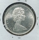 1965 Canada Silver Dollar bu  beautiful Coin  80  Silver