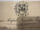 1935 Signed Document Rafael L  Trujillo President Dictator Of The Dominican  