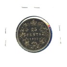 1872 H Canada 25c Cent Canadian Silver Coin Queen Victoria 