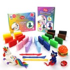 Plastilina Reusable And Non-drying Modeling Clay Gift  Set Of 24 Bars With Model