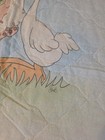Vintage Precious Moments Girl Woth Goose Quilt Baby Blanket 43x33 Cottagecore