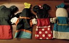 Vtg Disney -melissa doug Hand Puppets Set Of 4 Plush 11  Mickey   Friends Retro 