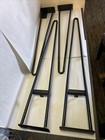 Vintage Set Of 4 Mid Century Black Hair Pin Metal Table Legs 34    28    Long