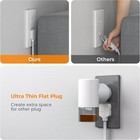 4 Outlet Extender Power Strip Flat Plug Extension Cord 3 Usb  1 Usb C   0 54ft