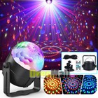 Mini Led Stage Light Usb Powered Party Disco Ball Lamp Remote Control 5v Black