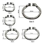 Stainless Steel Male Chastity Device Small Cage Men Metal Tube Locking Belt C629
