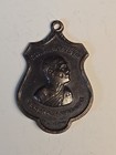 Vintage Thai Metal Buddhist Monk Amulet   Pendant   Talisman