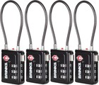 Tsa Accepted Indicator Luggage Lock  Black - Resettable 3-dial Combination  2   