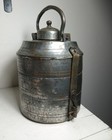Antique Ottoman turkish Copper And Plated Tin Lunch military Box 3 Tier