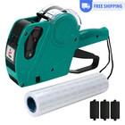 Labeling Machine 8 Digit Price Tag Gun With 10000 Sticker Labels   10 Ink Refill