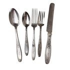 57 Pieces Rogers Bros 1847 Silverware Flatware Ambassador Silverplate Set