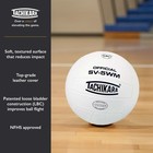 Tachikara Wm Indoor Full Grain Leather Volleyball - White