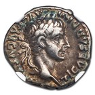Rome Silver Denarius Emperor Tiberius  14-37 Ad  Ch Vf Ngc