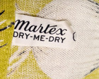Vintage Martex  dry Me Dry  Kitchen Dish Towel  Scallions Spring Onion Light 