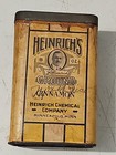 Vintage Heinrich s Ground Cinnamon Spice 8 Oz Tin Cardstock 