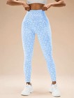 Scrunch Butt Leggings Women Seamless High Waist Push Up Yoga Gym Pants Blue S