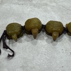 Vintage Chinese Tibetan Carved 7 Beads Turtle Bracelet Wrist Or Ankle