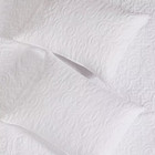 Sherbourne White Medallion Textured Cotton King Sham  set Of 2 
