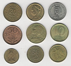 Mix Of World Coins X9 Bulk Lot