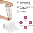 20-30 Gallon Clear Garbage Can Liners  50 Count - Medium - Large Trash Can