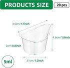 20 Pcs Disposable Eye Wash Cups 5ml  Plastic Eyewash Rinse And Flush Kit For