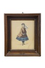 Antique 19th Century Victorian Boy   Girl Fashion Portrait Etchings 7 