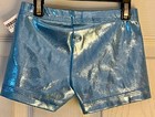 Cheer Gk Child Medium Blue Mystique Workout Gymnastics Dance Shorts Sz M